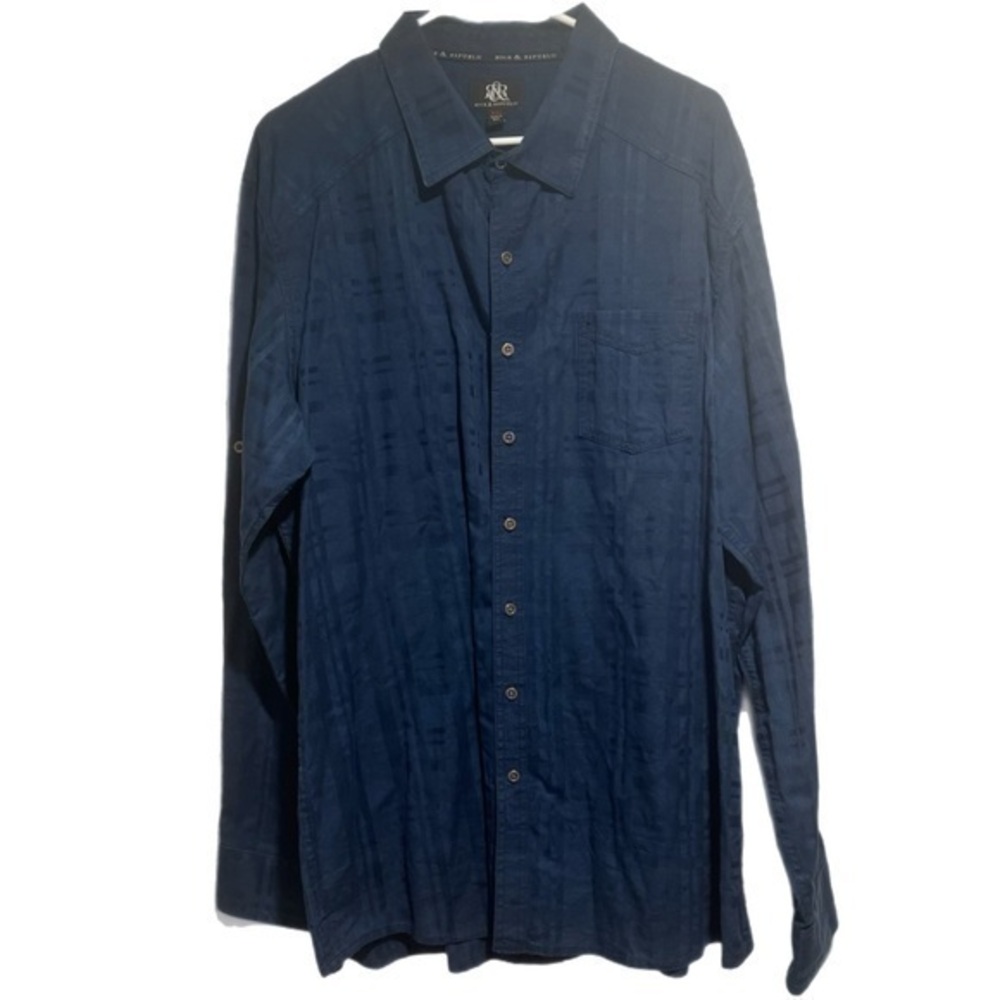 Rock & Republic Men’s Navy Button Down